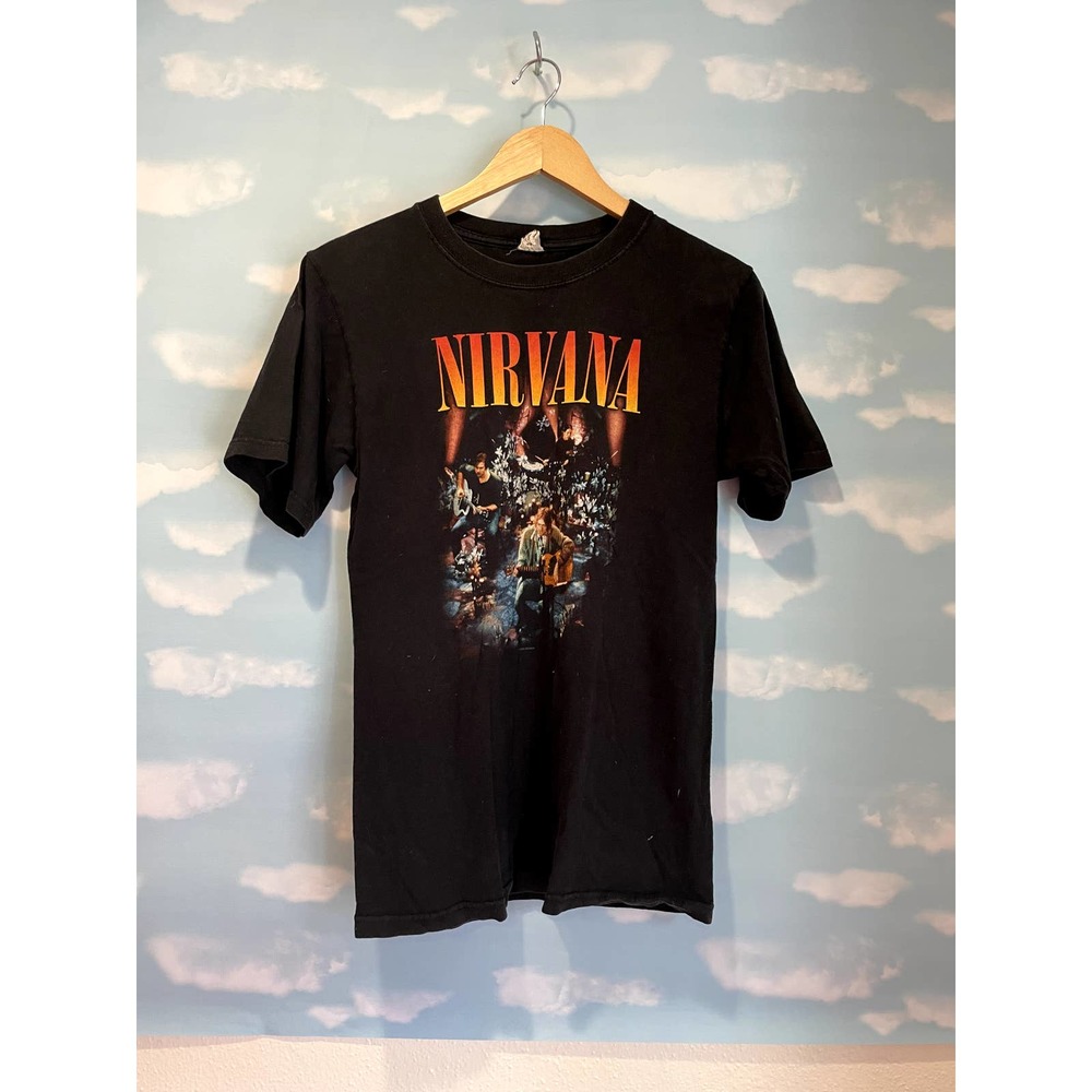 Authentic Vintage Nirvana Concert Band Tee Adult S Small T-shirt